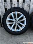  Volkswagen gyári 5x112 lyukosztású 16" újszerű  alufelni, rajta 205/60 újszerű Semperit téli gumi 