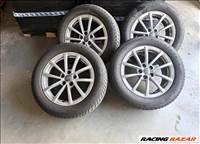  5x112 lyukosztású 17" újszerű (gyári felni) felni, rajta 235/55 újszerű Firestone téli gumi gumi 