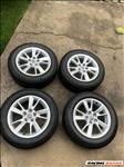  5x112 lyukosztású 16" újszerű (gyári felni) AUDI alufelni, rajta 205/60 újszerű Dunlop téli gumi