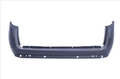 Fiat Doblo 2009-2022, Opel Combo D 2012-2018 utángyártott új hátsó lökhárító, fényezetlen fekete, parkszenzor helyes  felnyíló ajtós 735497869