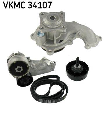 Vízszivattyú + bordásszíjkészlet SKF VKMC 34107 for FORD, MITSUBISHI, BMW, OPEL, …