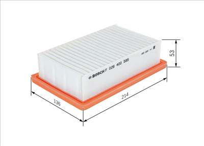 légszűrő BOSCH F 026 400 595 for MERCEDES-BENZ, RENAULT, SMART