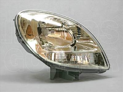 Nissan Kubistar 2003-2009 - Fényszóró H4 jobb fehér villogós (króm házas) TYC