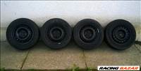 Eladó 4db 14-es 4x100-as Opel,stb lemezfelni 185/60R14 Vredestein téli gumival 