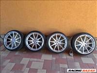  5x112 lyukosztású 19" újszerű Japan Racing alufelni, rajta 225/35 használt Kumho nyári gumi gumi 