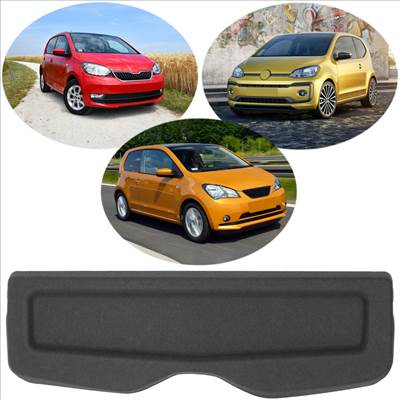 Seat Mii 2011- Skoda Citigo 11-19 VW UP! 11-23 Csomagtértakaró polc FEKETE