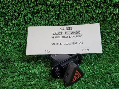 Chevrolet Orlando (j309) Vészvillogó Kapcsoló 95214143 96850323