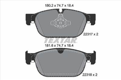 Fékbetét készlet TEXTAR 2231701 for VOLVO, POLESTAR