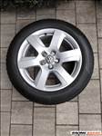  5x112 lyukosztású 17" újszerű (Audi gyári) alufelni, 225/55 újszerű Continental téli gumi 
