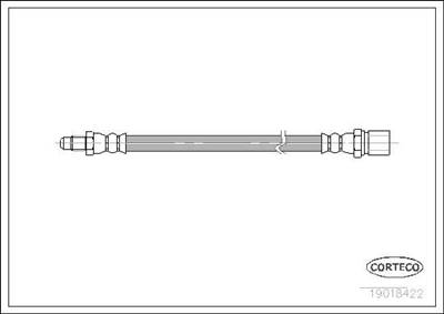 fékcső CORTECO 19018422 for FIAT, LADA