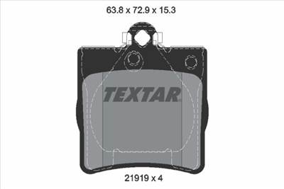 Fékbetét készlet TEXTAR 2191981 for MERCEDES-BENZ, CHRYSLER