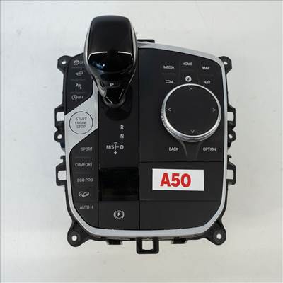 BMW X3 G01-G08, X4 G02 automata váltókar és középkonzol vezérlőpanel (iDrive vezérlővel és elektronikus rögzítőfék-kapcsolóval)