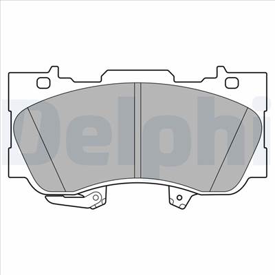 DELPHI LP3592 - fékbetétkészlet, tárcsafék FORD USA