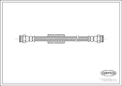 fékcső CORTECO 19018675 for CITROËN, TALBOT, PEUGEOT
