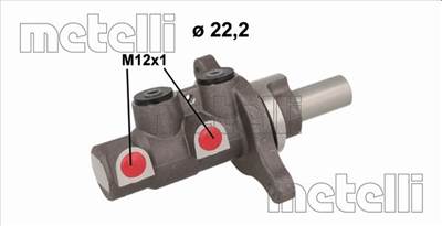METELLI 05-1153 - főfékhenger HYUNDAI