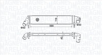 MAGNETI MARELLI 351319205260 - töltőlevegő-hűtő DACIA