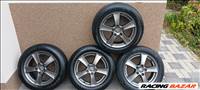  5x114.3 lyukosztású 16" használt Dezent alufelni, rajta 205/55 használt Dunlop téli gumi gumi 