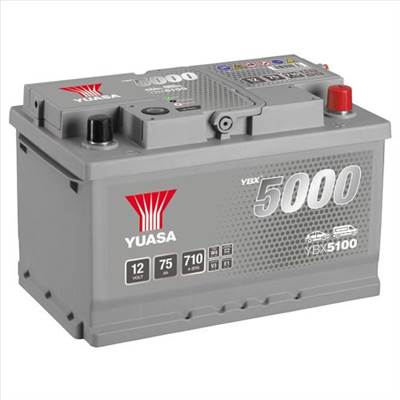 YUASA 5000 SILVER 12V J+ 75ah