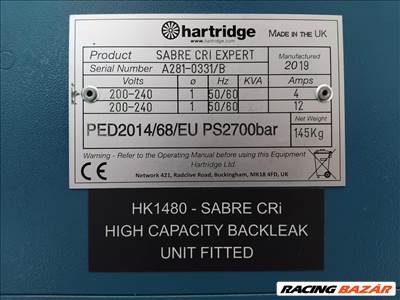 Eladó Hartridge Sabre CRi Expert 2019 – Common Rail injektor tesztelő és kódoló próbapad