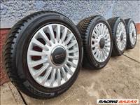 15"-os 4x98 Fiat 500 gyári alufelni téligumival szerelve!