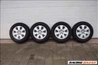  Audi, VW, Skoda, 5x112 lyukosztású 16" újszerű gyári alufelni rajta 215/65 Dunlop téli gumi