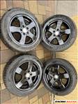  Mercedes 5x112 lyukosztású 16" használt alufelni, rajta 225/55 újszerű téli gumi gumi 