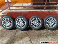  5x114.3 lyukosztású 15" használt alufelni, rajta 185/60 használt téli gumi gumi 