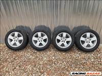  5x112 lyukosztású 16" használt Enzo alufelni, rajta 225/55 használt Hankook téli gumi gumi 
