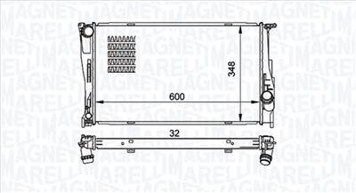MAGNETI MARELLI 350213157500 - Vízhűtő (Hűtőradiátor) BMW