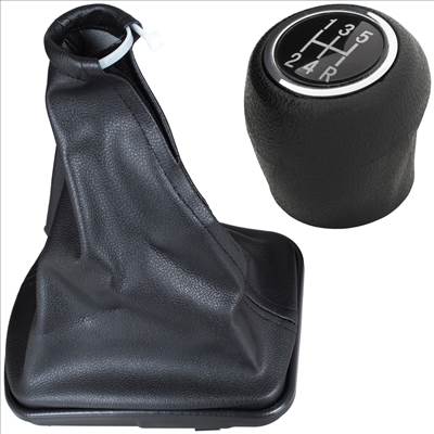 Fiat Grande Punto 05-13 váltógomb FEKETE 5 SEBESSÉGES  váltókar porvédő harang FEKETE  keret FEKETE 2 db KPL