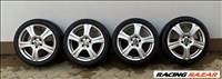  5x110 lyukosztású 17" használt (gyári felni) alufelni, rajta 225/45 használt Dunlop téli gumi gumi 