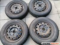  4x100 lyukosztású 13" Hyundai/Kia lemezfelni, rajta 155/70 újszerű négyévszakos gumi 