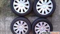  5x98 osztású 6JJ 16" használt Fiat Doblo Opel Combo lemezfelni téli gumival 