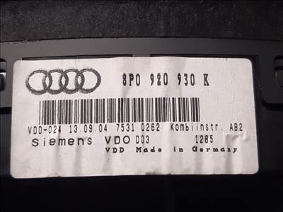 Audi A3 8P Óraegység / Kilométeróra