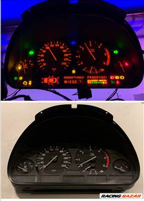 BMW 5-ös sorozat E39, E53 óracsoport  PIXELHIBAMENTES, TESZTELT  DÍZEL ÓRACSOPORT!  62116914913
