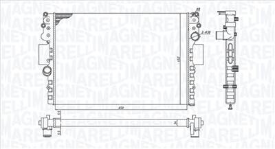 MAGNETI MARELLI 350213183800 - Vízhűtő (Hűtőradiátor) IVECO