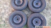  4x100 osztású 6J 15" használt Opel (gyári felni) lemezfelni + TPMS - téli gumikkal / Chevrolet /