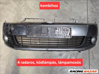 Volkswagen Golf VI kombi első lökhárító LD7X (lámpamosós, 4 radaros, ködlámpás) (40110)