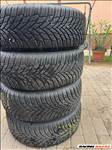  5x112 lyukosztású 16" használt lemezfelni, rajta 205/55  Firestone téli gumi